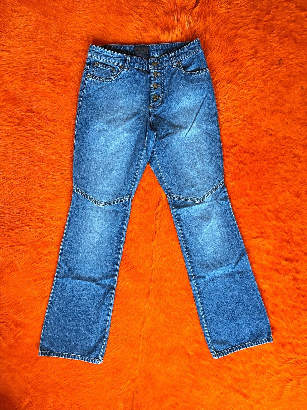 Vintage Y2K Ralph Lauren Low Rise Bootcut Jeans | Western Seam Detail | 28"